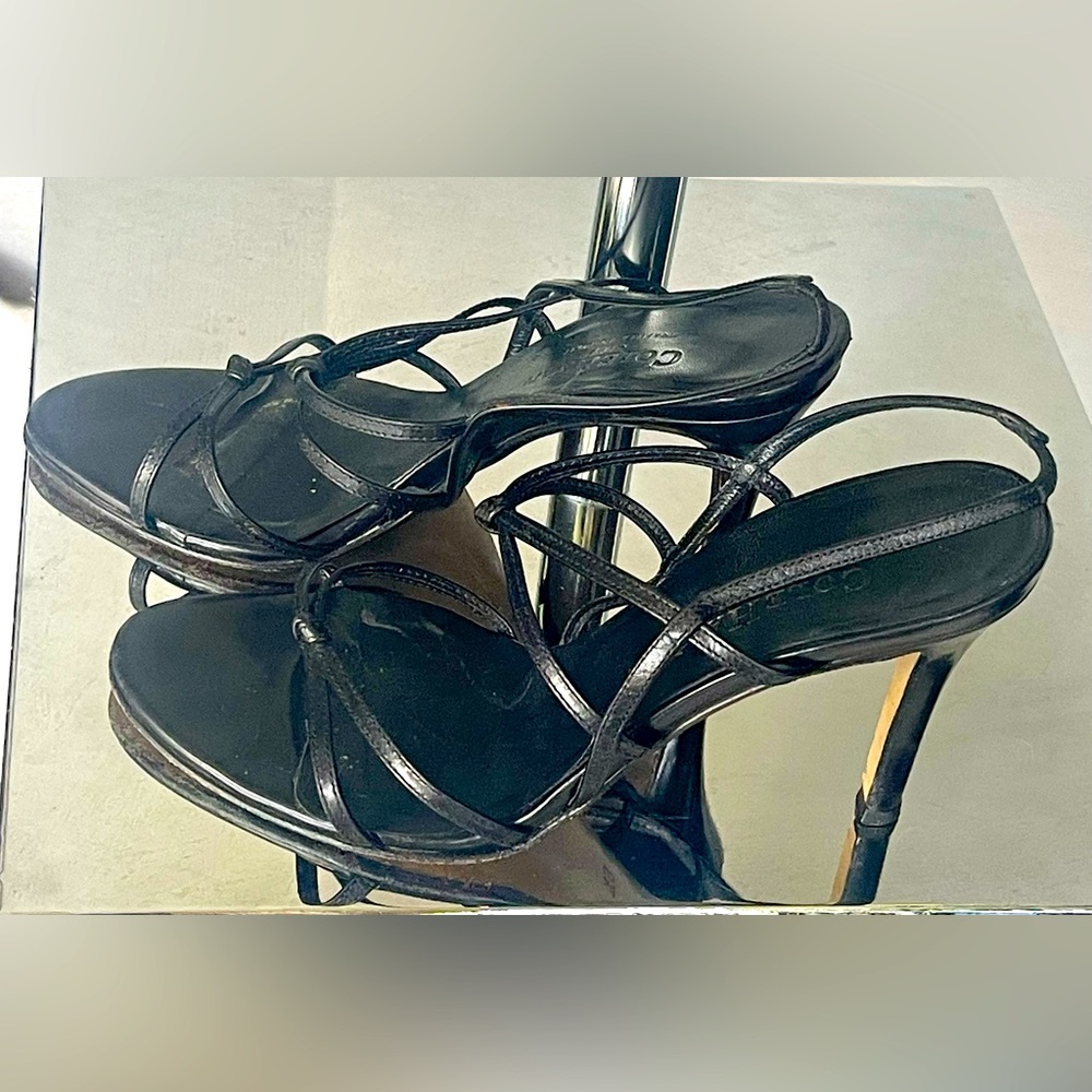 Cole Haan Black Strappy Heels